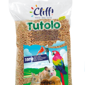 Cliffi tutolo limone lettiera vegetale biodegradabile per roditori, rettili e uccelli aromatizzata al limone