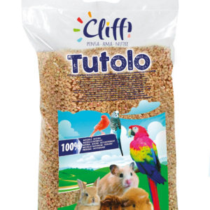 Cliffi tutolo naturale lettiera vegetale biodegradabile per roditori, rettili e uccelli